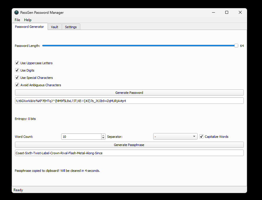 PassGen - Secure Password Manager